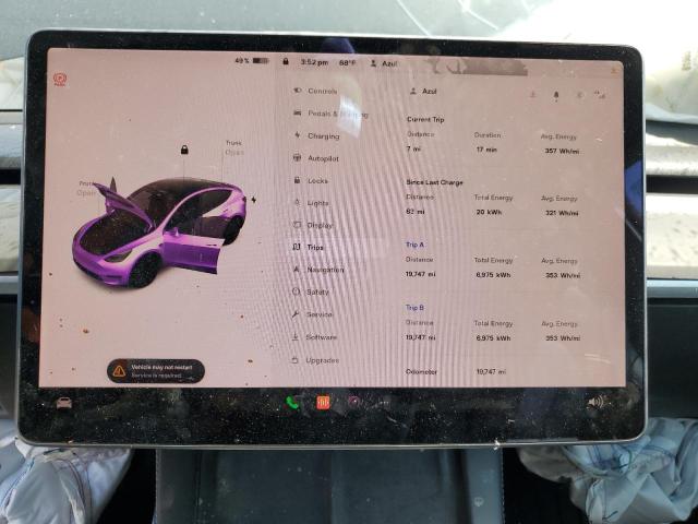 Photo 9 from auction – 2022 TESLA MODEL Y with VIN 7SAYGAEE8NF313768