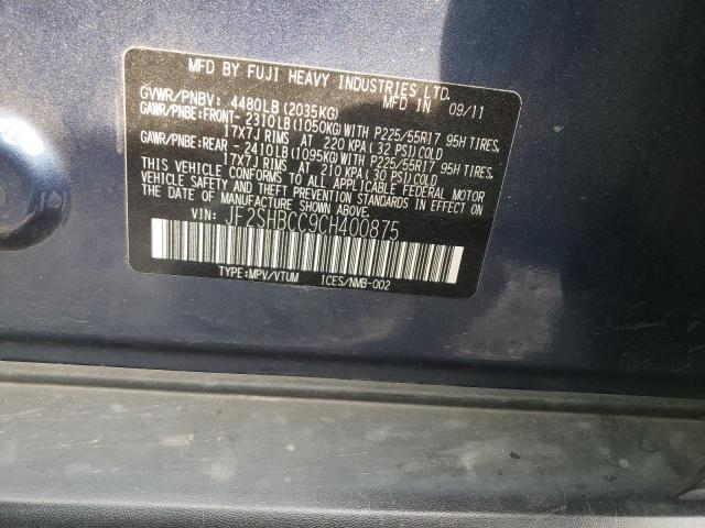Photo 14 from auction – 2012 SUBARU FORESTER 2 with VIN JF2SHBCC9CH400875