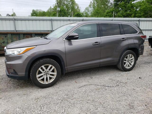 TOYOTA HIGHLANDER 2016 with VIN 5TDBKRFH2GS313319 - Photo from auction