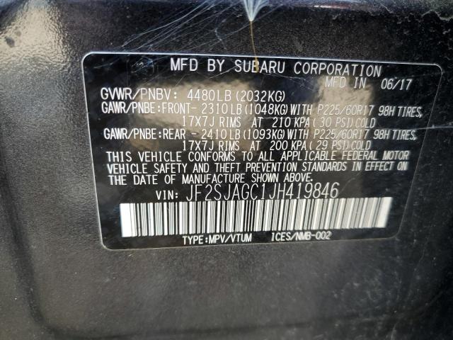 Photo 14 from auction – 2018 SUBARU FORESTER 2 with VIN JF2SJAGC1JH419846