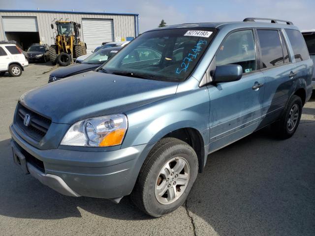 HONDA PILOT EXL 2005 with VIN 2HKYF18745H511147 - Photo from auction