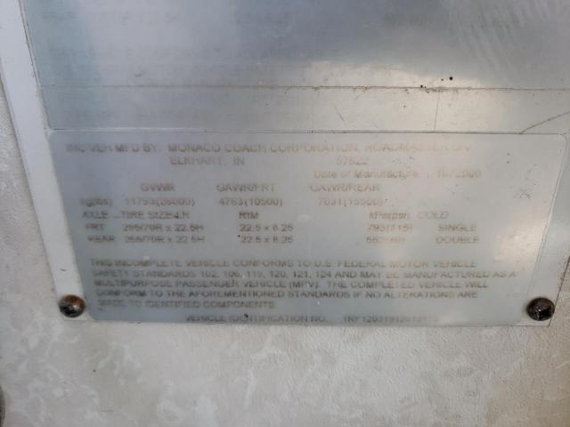 Photo 10 from auction – 2001 MONA MOTORHOME with VIN 1RF12031912013170