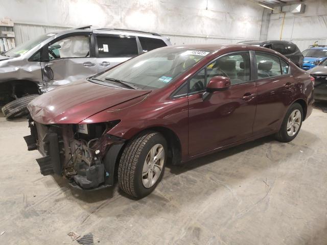 HONDA CIVIC LX 2013 with VIN 19XFB2F58DE024434 - Photo from auction