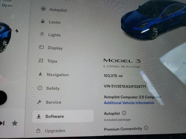 Photo 9 from auction – 2018 TESLA MODEL 3 with VIN 5YJ3E1EA3JF024771