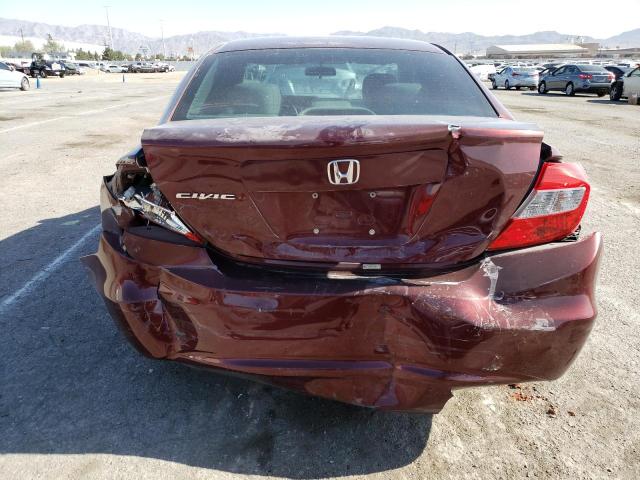 Photo 6 from auction – 2012 HONDA CIVIC LX with VIN 19XFB2F58CE329303