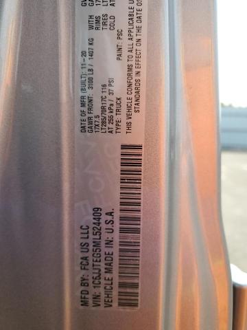 Photo 14 from auction – 2021 JEEP GLADIATOR with VIN 1C6JJTEG5ML524409