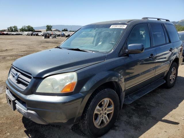 HONDA PILOT EXL 2004 with VIN 2HKYF18534H505952 - Photo from auction