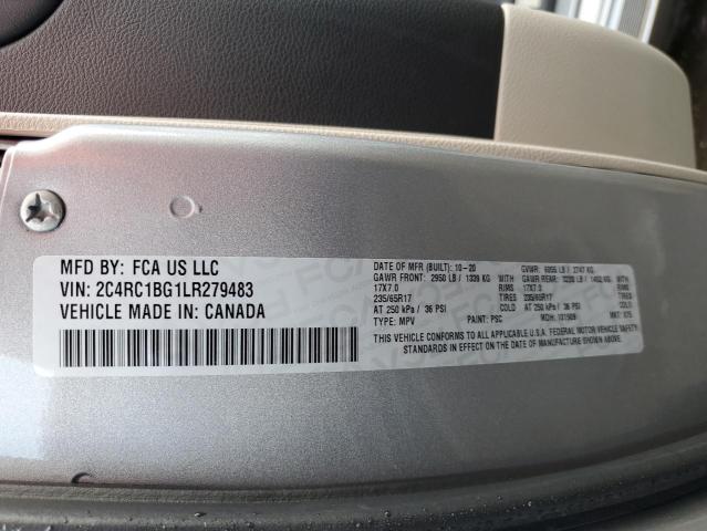 Photo 14 from auction – 2020 CHRYSLER PACIFICA T with VIN 2C4RC1BG1LR279483