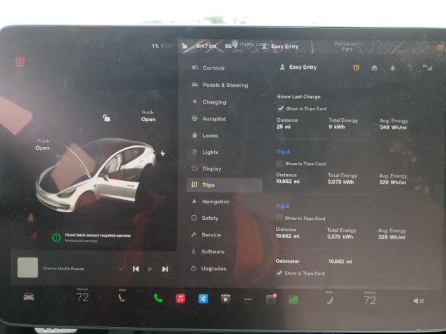 Photo 9 from auction – 2022 TESLA MODEL 3 with VIN 5YJ3E1EC7NF163292