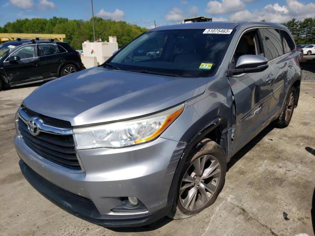 TOYOTA HIGHLANDER 2014 with VIN 5TDBKRFH3ES032952 - Photo from auction