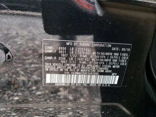 صورة رقم 14 من المزاد - 2019 SUBARU ASCENT PRE مع VIN 4S4WMACDXK3482668