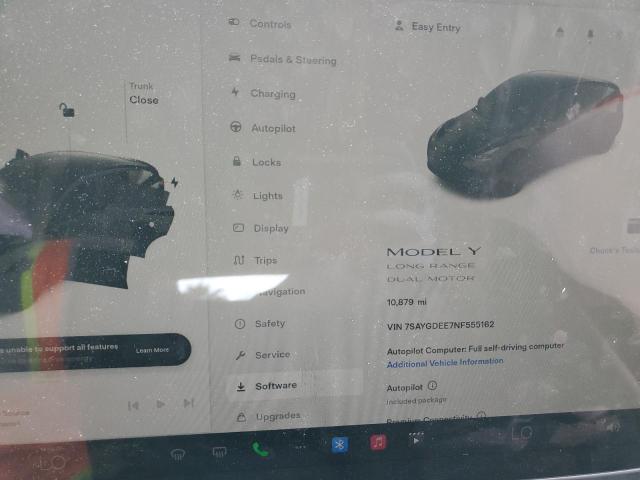 Photo 9 from auction – 2022 TESLA MODEL Y with VIN 7SAYGDEE7NF555162