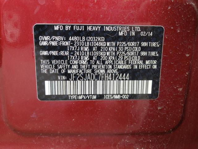 Photo 14 from auction – 2015 SUBARU FORESTER 2 with VIN JF2SJADC7FH412444