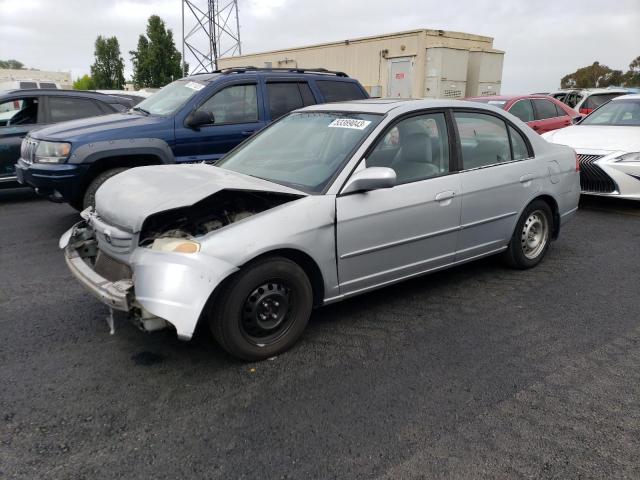 HONDA CIVIC EX 2001 with VIN 1HGES26751L002473 - Photo from auction
