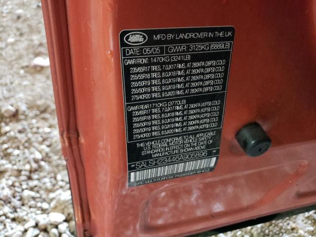 Photo 14 from auction – 2006 LAND ROVER RANGE ROVE with VIN SALSH23446A905896