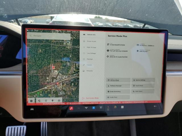 Photo 9 from auction – 2021 TESLA MODEL S with VIN 5YJSA1E62MF431956