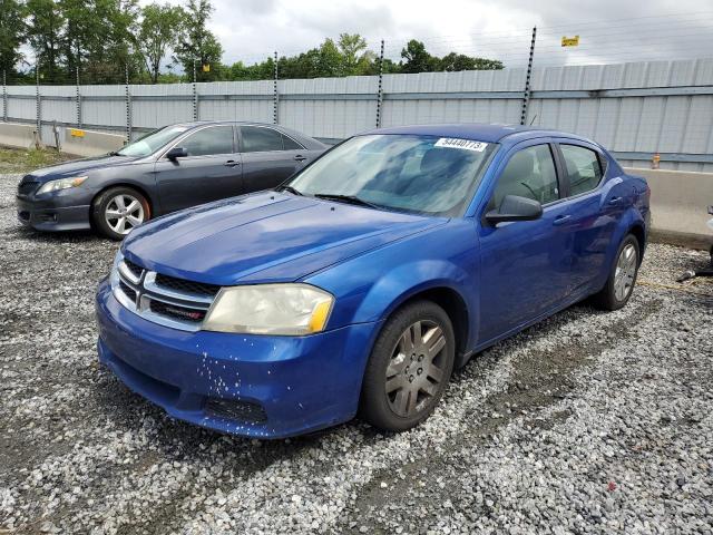 DODGE AVENGER SE 2012 with VIN 1C3CDZAB3CN216023 - Photo from auction