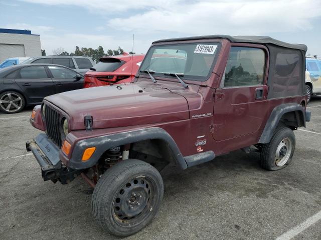 JEEP WRANGLER / 2001 with VIN 1J4FA29P51P354876 - Photo from auction