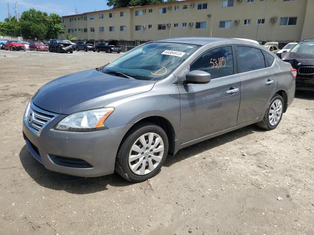 NISSAN SENTRA S 2015 with VIN 3N1AB7AP2FY257424 - Photo from auction