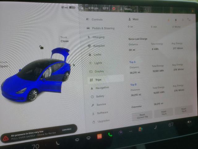 Photo 9 from auction – 2021 TESLA MODEL 3 with VIN 5YJ3E1EA4MF869990