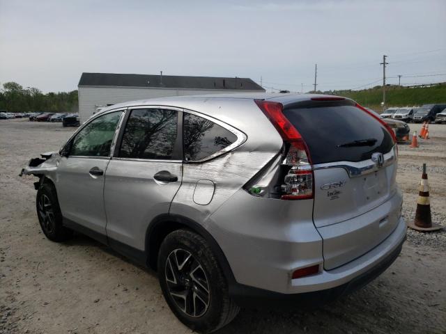 Photo 2 from auction – 2016 HONDA CR-V SE with VIN 2HKRM3H45GH559044