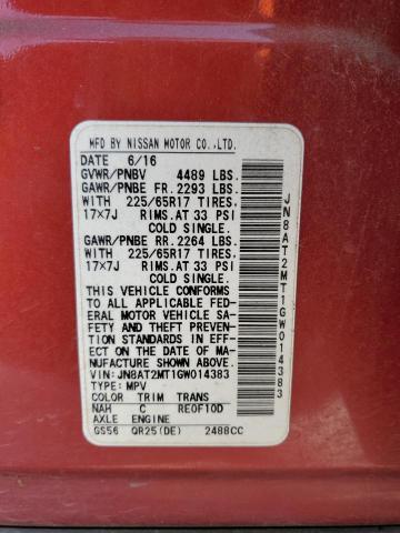 Photo 14 from auction – 2016 NISSAN ROGUE S with VIN JN8AT2MT1GW014383