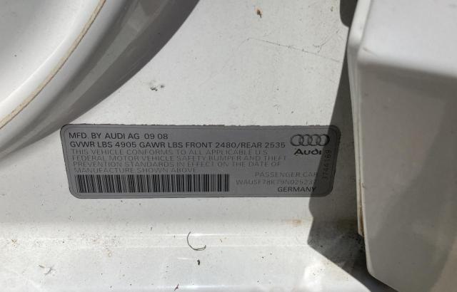 Photo 10 from auction – 2009 AUDI A4 PREMIUM with VIN WAUSF78K79N025237