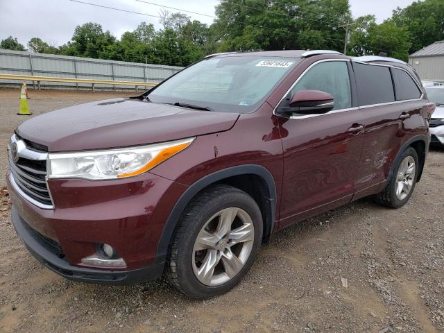 TOYOTA HIGHLANDER 2015 with VIN 5TDDKRFH1FS106797 - Photo from auction