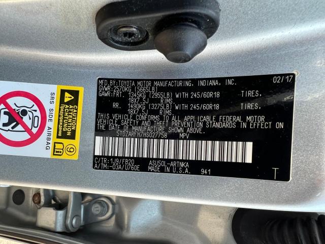 Zdjęcie 10 z aukcji – 2017 TOYOTA HIGHLANDER z VIN 5TDZARFH7HS027758