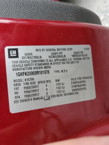 Photo 14 from auction – 2009 GMC YUKON SLE with VIN 1GKFK23069R181078