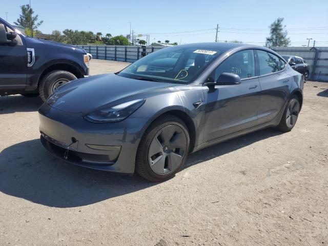 TESLA MODEL 3 2022 with VIN 5YJ3E1EB5NF256304 - Photo from auction