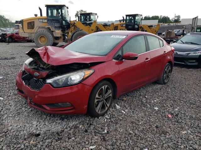 KIA FORTE EX 2014 with VIN KNAFX4A85E5100815 - Photo from auction