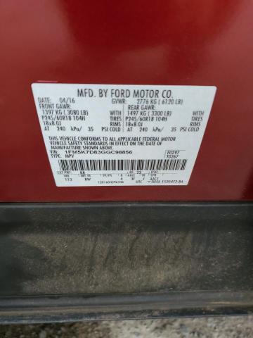 Photo 14 from auction – 2016 FORD EXPLORER X with VIN 1FM5K7D83GGC98856
