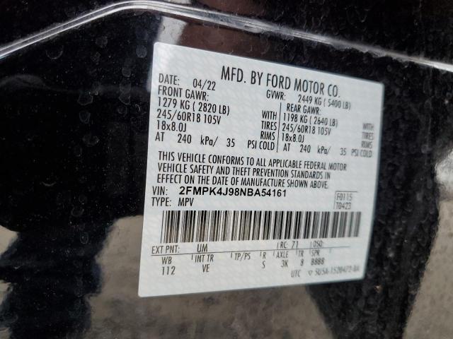 صورة رقم 14 من المزاد - 2022 FORD EDGE SEL مع VIN 2FMPK4J98NBA54161