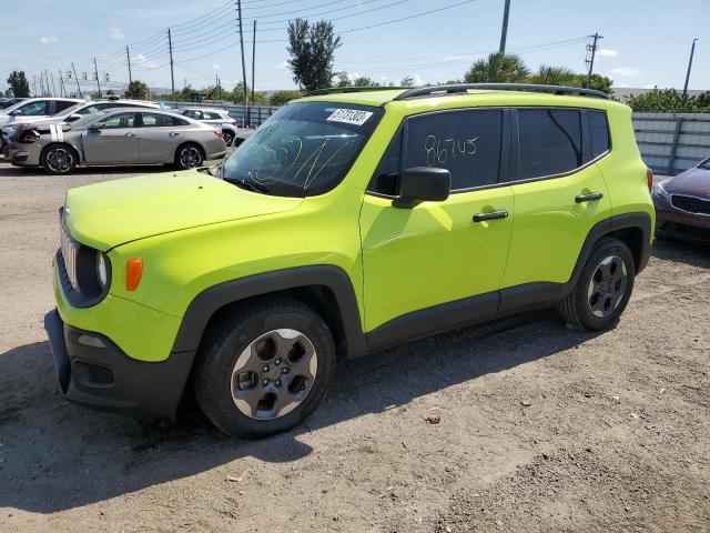 JEEP RENEGADE S 2017 with VIN ZACCJAAB1HPG17641 - Photo from auction