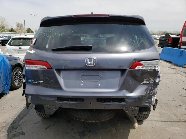 Photo 6 from auction – 2021 HONDA PILOT ELIT with VIN 5FNYF6H0XMB080634