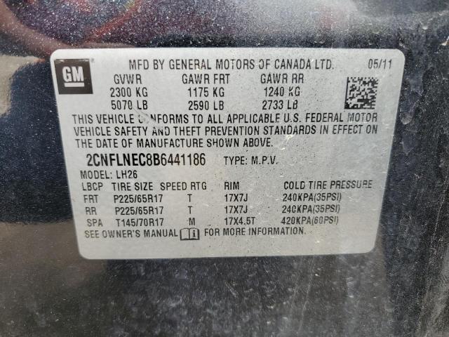 Photo 14 from auction – 2011 CHEVROLET EQUINOX LT with VIN 2CNFLNEC8B6441186