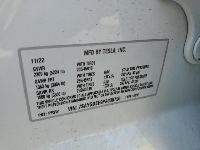 Photo 14 from auction – 2023 TESLA MODEL Y with VIN 7SAYGDEE9PA030796