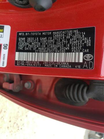Photo 14 from auction – 2014 TOYOTA COROLLA L with VIN 2T1BURHE0EC164590