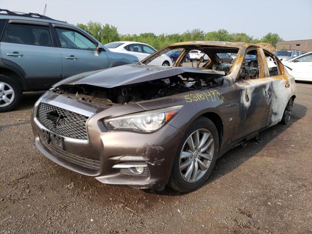 INFINITI Q50 BASE 2015 with VIN JN1BV7AP9FM357258 - Photo from auction