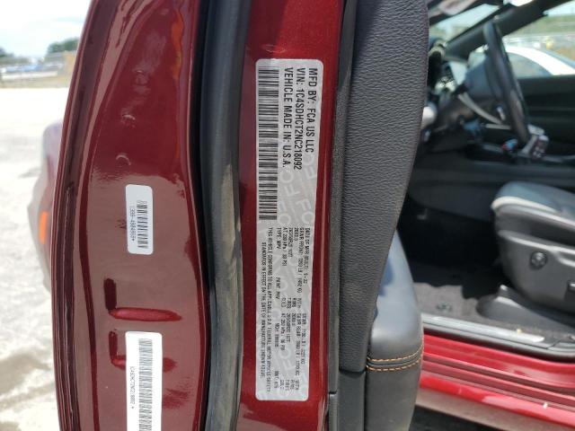 Photo 14 from auction – 2022 DODGE DURANGO R/ with VIN 1C4SDHCT2NC218092