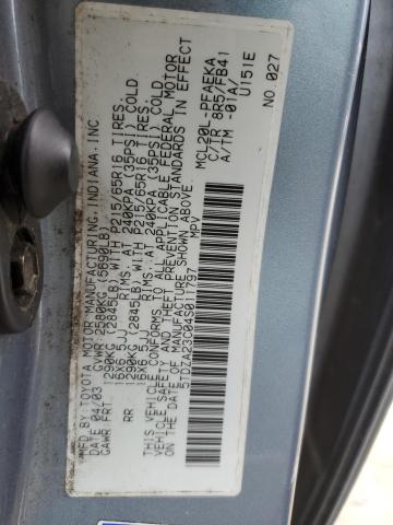 Photo 14 from auction – 2004 TOYOTA SIENNA CE with VIN 5TDZA23C04S011797