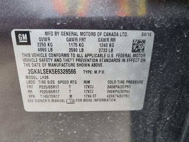 Photo 14 from auction – 2014 GMC TERRAIN SL with VIN 2GKALSEK5E6328566