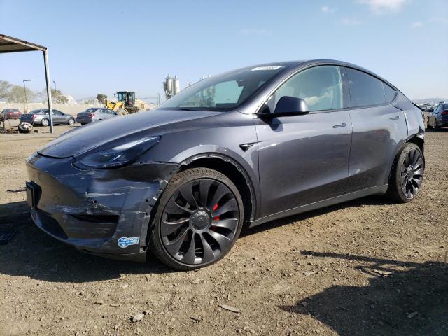 TESLA MODEL Y 2021 with VIN 5YJYGDEF6MF267329 - Photo from auction