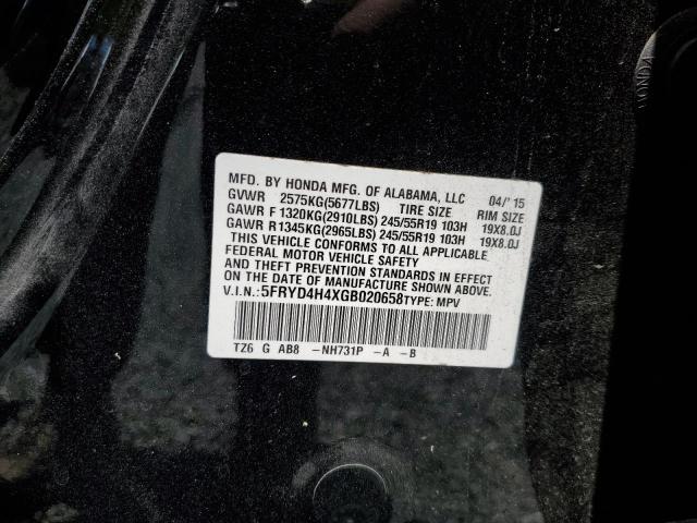 Photo 14 from auction – 2016 ACURA MDX TECHNO with VIN 5FRYD4H4XGB020658