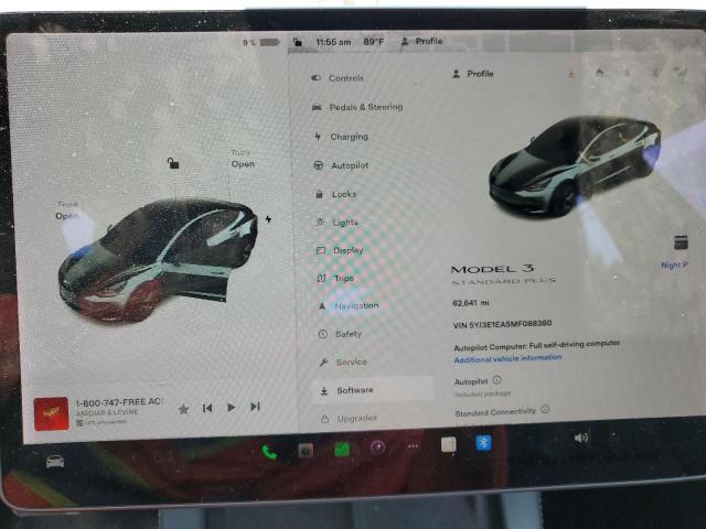 Photo 9 from auction – 2021 TESLA MODEL 3 with VIN 5YJ3E1EA5MF088380