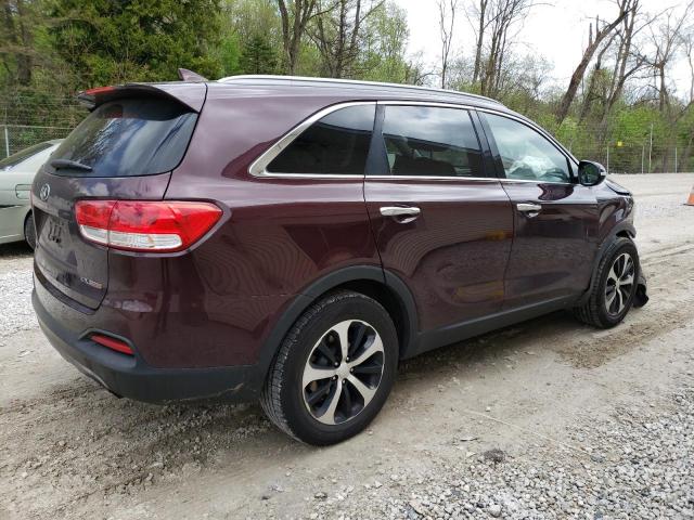 Photo 3 from auction – 2016 KIA SORENTO EX with VIN 5XYPH4A17GG145191