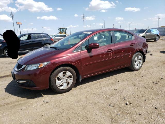 Photo 1 from auction – 2014 HONDA CIVIC LX with VIN 19XFB2F55EE056274