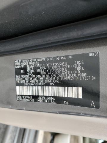 Photo 14 from auction – 2006 TOYOTA SEQUOIA SR with VIN 5TDZT34A76S281982
