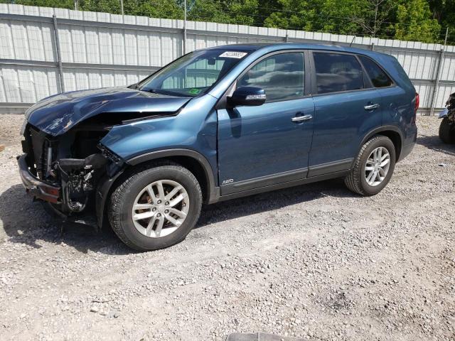 KIA SORENTO LX 2014 with VIN 5XYKTCA62EG475705 - Photo from auction
